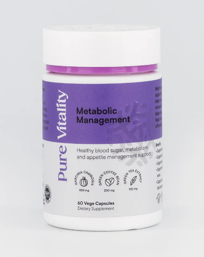 Pure Vitality Metabolic Management 60 Vege Caps